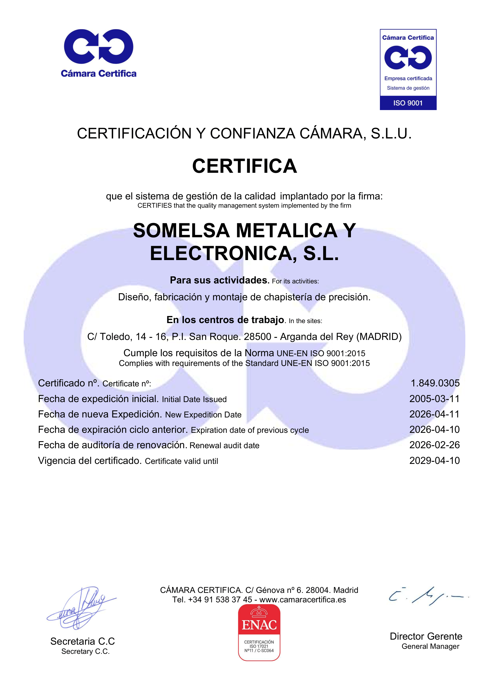 Vista previa de ISO 9001:2015